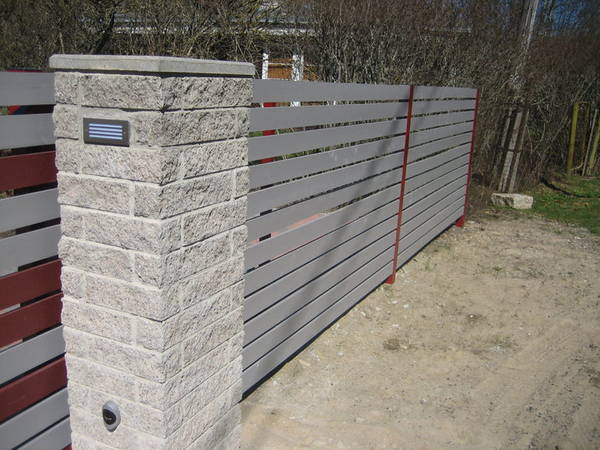 Puitlaudisega piirdeaed eramule